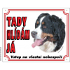 Výstražná plastová tabulka na plot Bérnský salašnický pes z kategorie Chovatelské potřeby a krmiva pro psy > Tabulky, samolepky > Psí tabulky na plot
