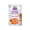 Brit Care Cat Fillets in Gravy Kitten Tend.Turkey 85g z kategorie Chovatelské potřeby a krmiva pro kočky > Krmivo a pamlsky pro kočky > Kapsičky pro kočky