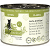 Catz finefood Classic Kitten No.5 - s lososem, drůbežím masem a špenátem 200g