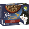 Felix Sensations Sauces multipack výběr s hovězím, jehněčím, krůtou a kachnou v lahodné omáčce 12x85 g 1