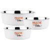 Bát inox bọc nhựa Nobby PAWSITIVE Vibes 500ml