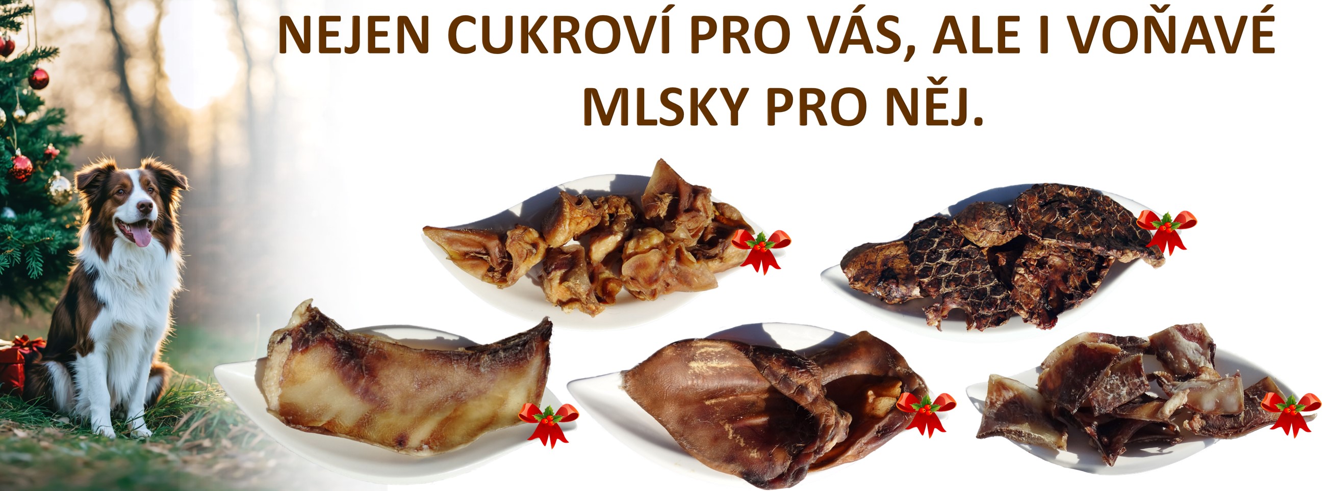 sušené pamlsky pro psa