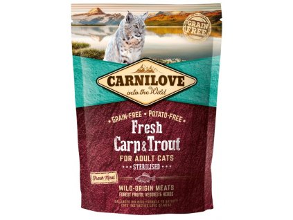 5232 carnilove cat fresh carp trout sterilized 0 4kg