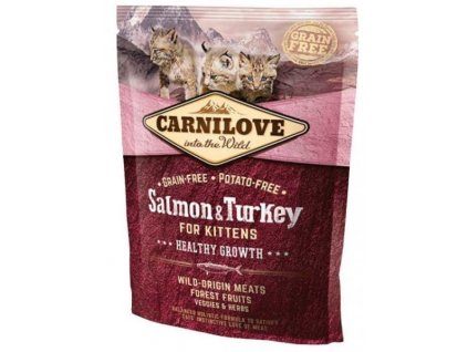 3753 carnilove cat salmon turkey for kittens 400g