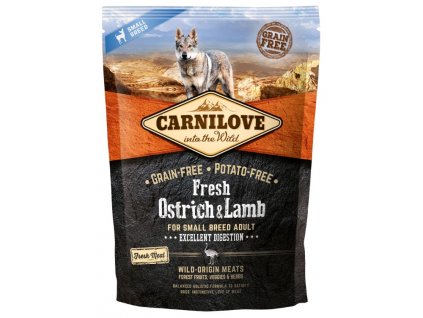Carnilove Dog Fresh Ostrich & Lamb for small breed 1,5kg | Tenesco.cz