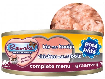 Paštika pro kočky s kuřecím masem a tuňákem
