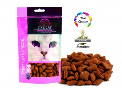 Fine Cat Plněné polštářky SENSITIVE s Jukou 80g