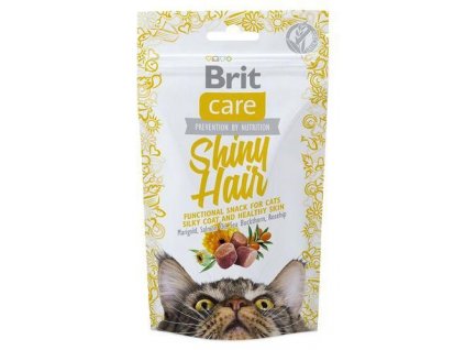 4599 brit care cat snack shiny hair 50g