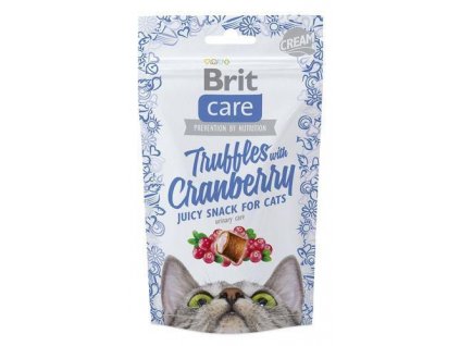 4611 brit care cat snack truffles cranberry 50g