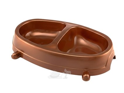 plastová dvoumiska pro kočku nebo psa