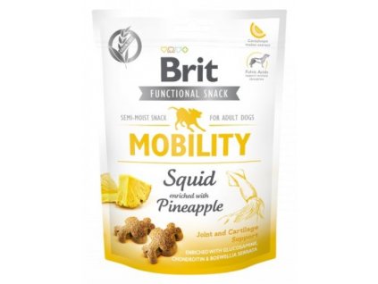 7596 brit care dog functional snack mobility squid 150g