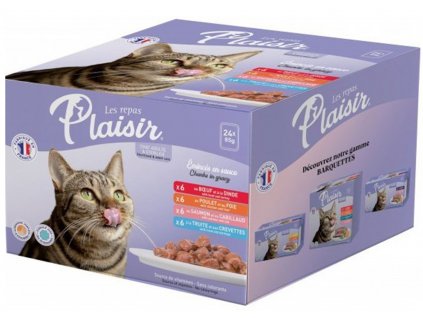 plaisir cat kapsa multipack xxl pro dospele i kastrovane kocky mix chuti 24x85g