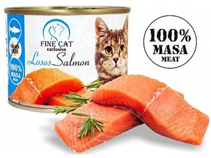 fine cat exclusive konzerva pro kocky losos
