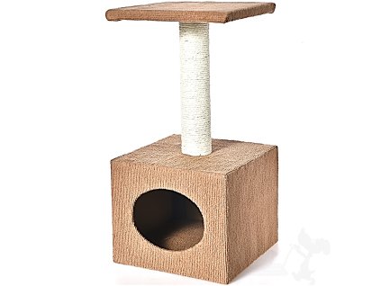 škrabadlo a domek pro kočku