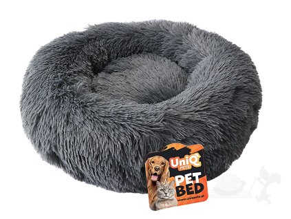 tmavě šedý donut pro psy