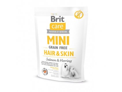 4704 brit care mini grain free hair skin 400g