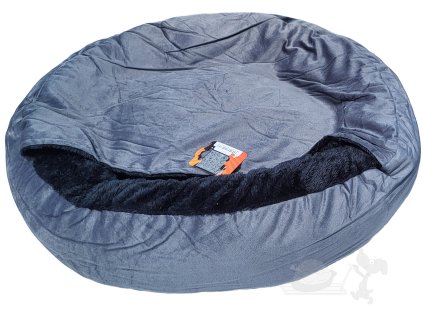 šedý kulatý pelech