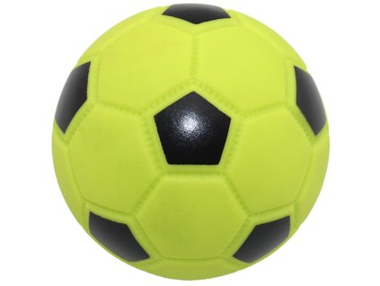 hračka pro psy, vinylový fotbalový pískací míč zelený 9cm