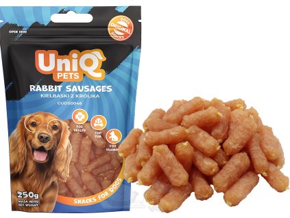 UNIQ Pets Králičí párečky 250g pro psa