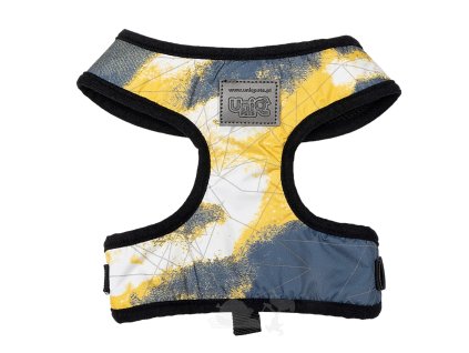 psí postroj nastavitelný reflexní žlutý L