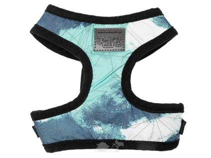 psí postroj nastavitelný reflexní modrý