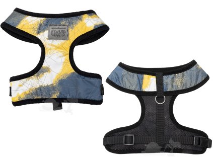 psí postroj nastavitelný reflexní žlutý xs