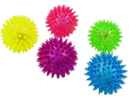 svítící koule s hroty 7,5 cm