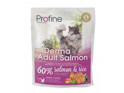 4392 new profine cat derma adult salmon 300g