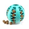 dentální mátový míček na pamlsky tyrkysový 5cm