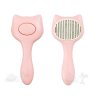 vyčesávací kartáč ve tvaru kočky růžový