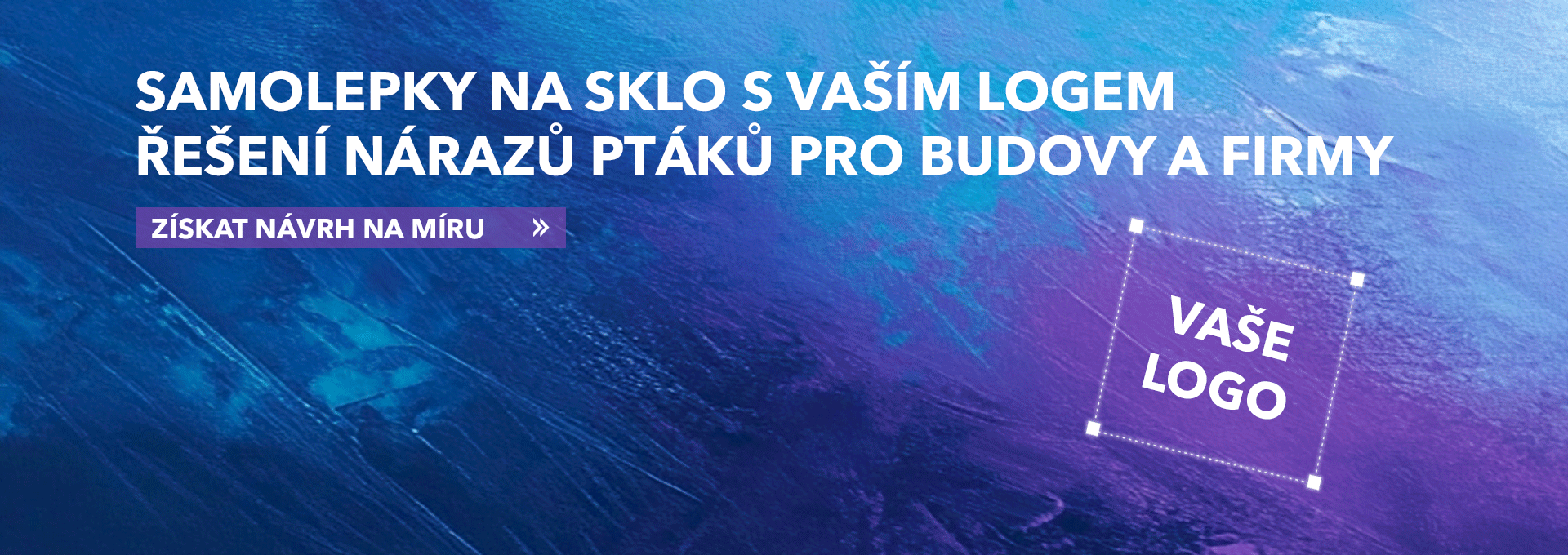 Vlastní design samolepek na ochranu ptáků