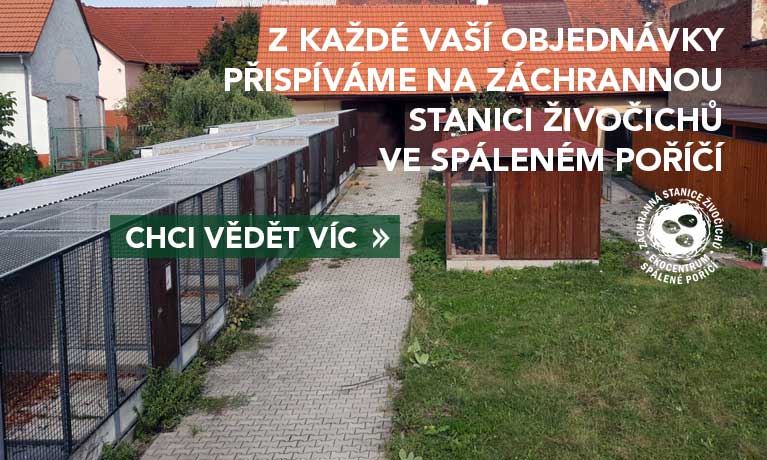 Přispíváme na Záchranou stanici z každé vaší objednávky