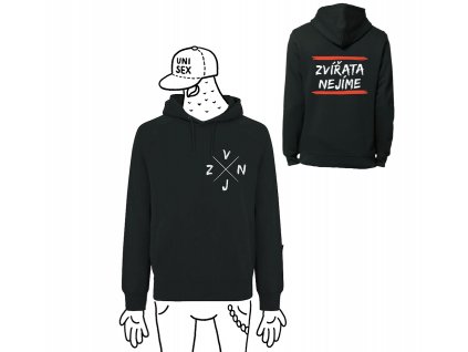 ZVÍŘATA NEJÍME Unisex mikina