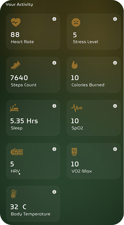 Man checking Oura app at start of his day