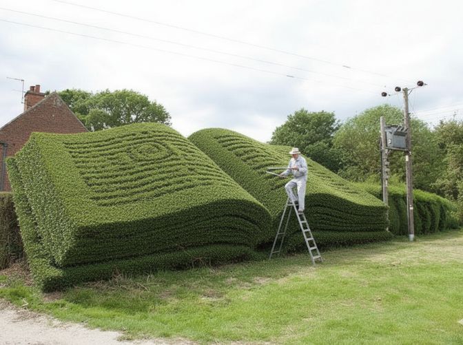 13. Formowanie żywopłotu, rzeźba żywopłotowa