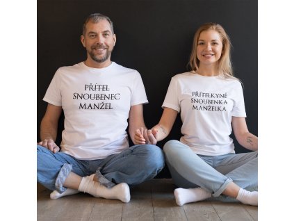 Přítel, snoubenec, manžel ka mockup bílá