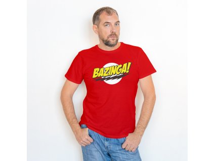bazzinga mockup pánský červený