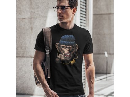 Monkey gangster Pánský mockup kopie