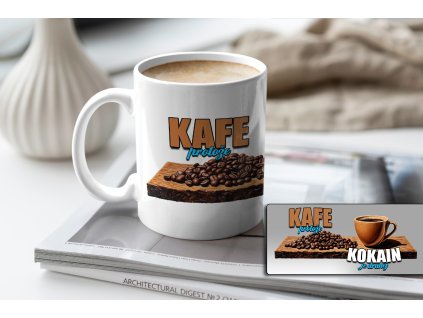 kafe, protože kokain je drahej mockup kopie