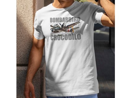 Bombardiro Crocodilo mockup pánský bílý