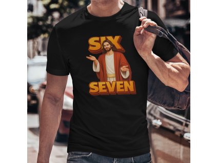 six seven jesus mockup pánské černé