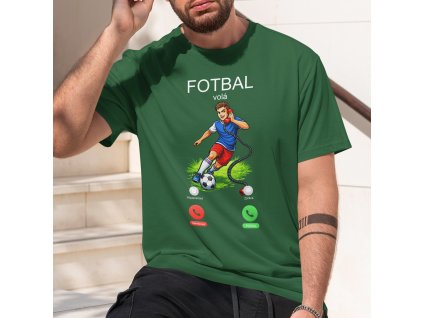 fotbal volá mockup láhvově zelená