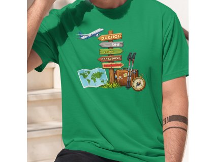 důchod teď začíná opravdové dobrodružství mockup středně zelená