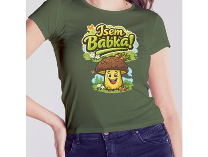 jsem babka mockup khaki