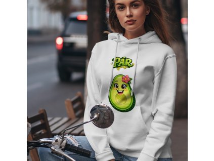 nejlepší pár dámská mikina mockup bílá