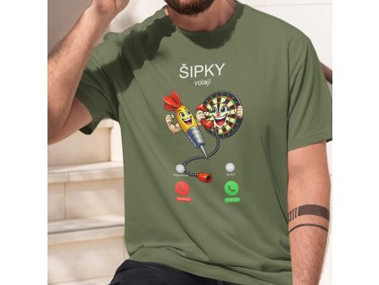 šipky volají mockup khaki