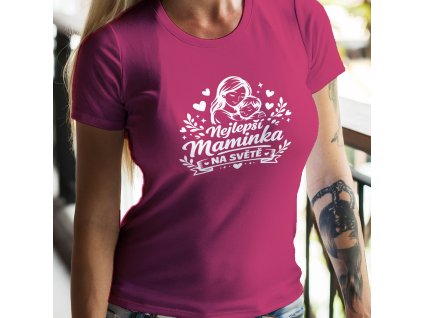 nejlepší maminka na světě mockup purpurová