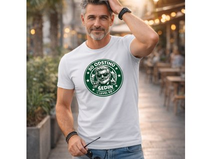 50 odstínů šedin Starbucks bílá