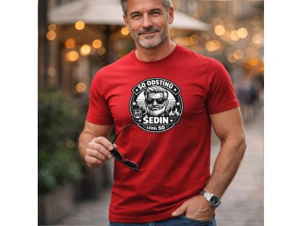 50 odstínů šedin mockup červená