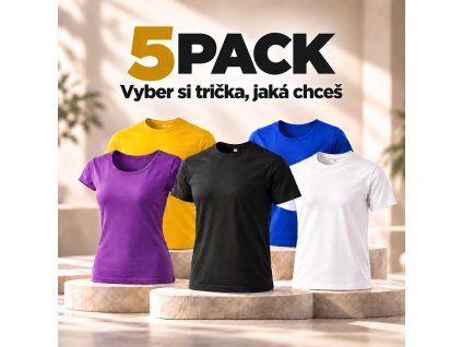 5 pack trička jaká chceš